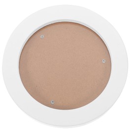 ABOOFAN Round Wooden Picture Frame 12 7 cm Wall Hanging Photo Display Frame Decorative Picture Frame Circular Photo Frame for Home Gallery - White