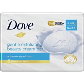 Dove Bar Gentle Exfoliating With Mild Cleanser 4PK 3.17OZ/90GM