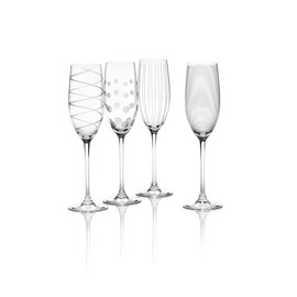 Mikasa Cheers Champagne Flutes, Set of 4