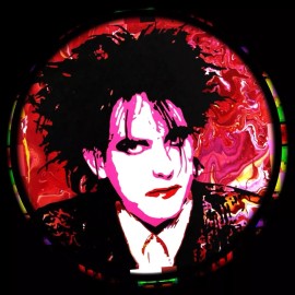 THE CURE LOVE CATS SET OF TWO  EARINGS  LEATHER BRACELETS