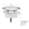 YZGWZLD Recessed LED Deck Lights Kits,6 Pack Φ2.36 Waterproof Cool