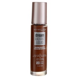 Maybelline Dream Radiant Liquid Medium Coverage Hydrating Makeup, Lightweight Liquid Foundation, Cocoa, 1 Fl; Oz