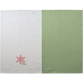 DII Christmas Tea Towels Decorative Kitchen Dish Towel Set, 18x28, Happy Holidays, 2 Piece