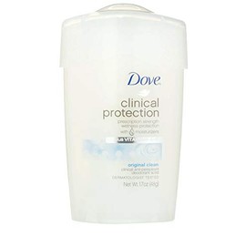 Dove Clinical Protection Antiperspirant, Original Clean 1.7 oz (2 Pack)