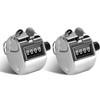 2 Pack Hand Tally Counter, Clicker Counter Handheld 4 Digit