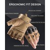 Nothing burger Fingerless Tactical Gloves Soft Rubber Knuckle Protective Breathable