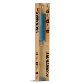 Sauna Max Blue Sand 15 Minute Sand Timer Wooden