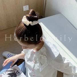 [Herbeluemily] シュシュ ヘアゴム シンプル おしゃれ ヘアアクセサリー 3個セット