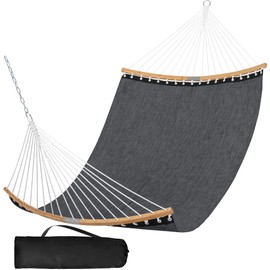 SUNCREAT Hammocks Portable Double Outdoor Hammock, 450lbs Capacity, Quick Dry 2 Person Hammock with Carrying Bag, Dark Gray