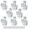 8 Piece Sliding Wardrobe Door Hardware Set, Sliding Closet Door