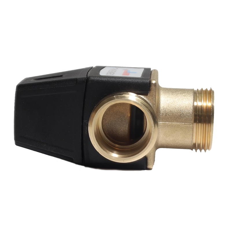 aikoolwer 3 Way DN25 Male Thread Brass Thermostatic Hot Cold