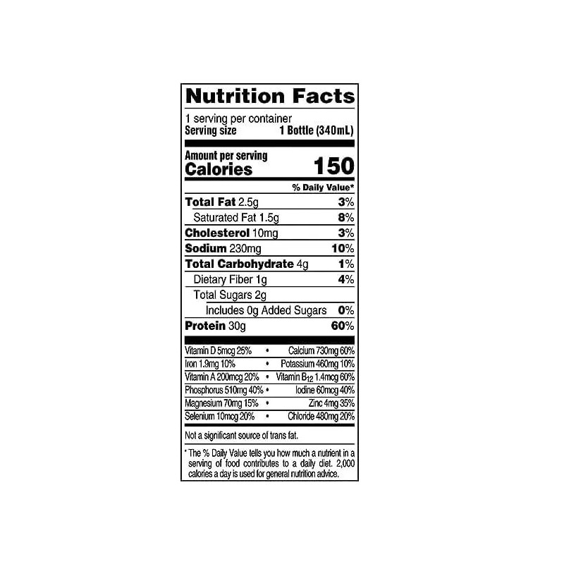 Fairlife Nutrition Plan High Protein Chocolate 30g Shake, Gelatin Free,