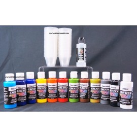 Createx Airbrush Colors Transparent 12 Color Set