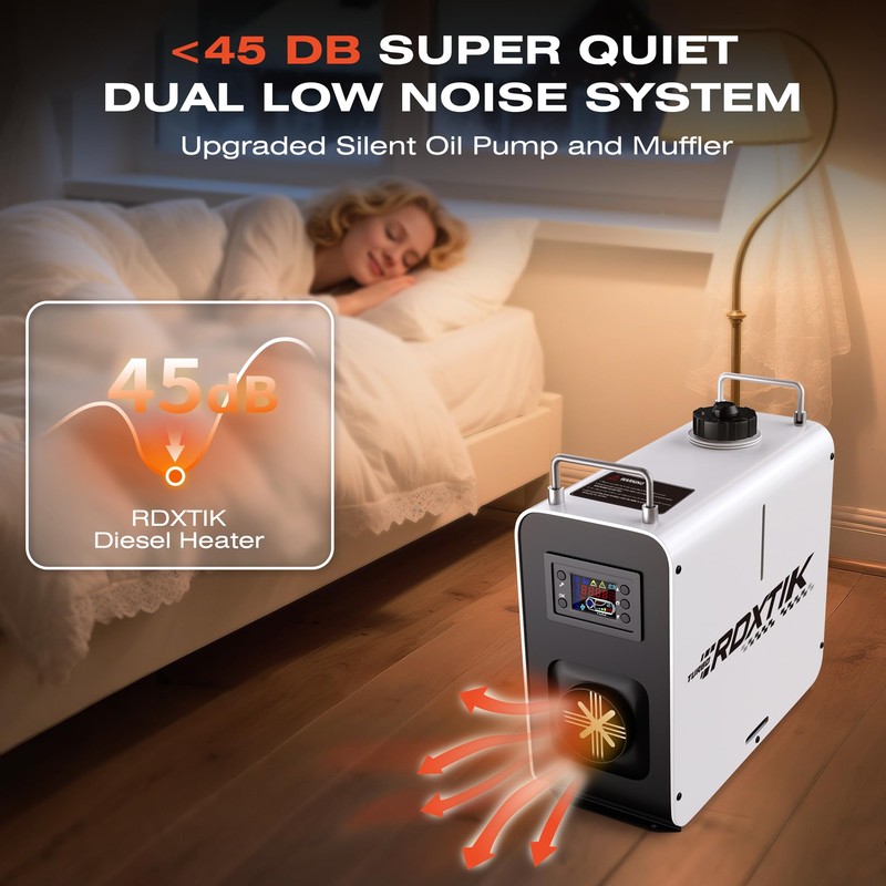 RDXTIK 8KW Diesel Heater, 5L 12V/24V All in One Diesel