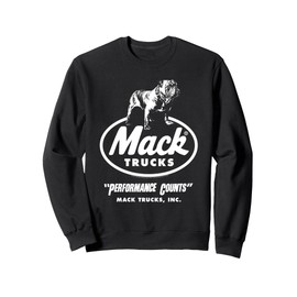 Mack Trucks Performance Counts Bulldog Logo Trucking Sweatshirt