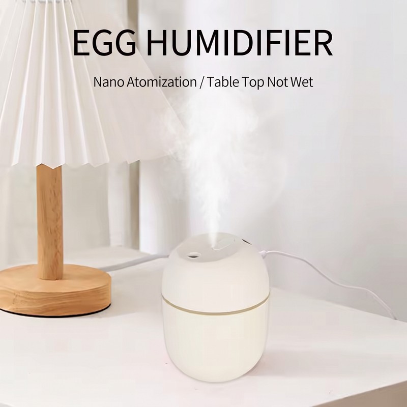 Portable Cool Mist Humidifier with Soft Night Light & Ultra-Quiet