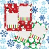 JarThenaAMCS 60 Sheets Christmas Pattern Paper A5 Snowman Santa Snowflake