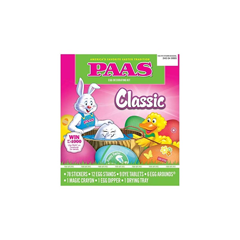 PAAS Classic Easter Egg Decorating Kit - America's Favorite Easter