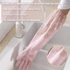 3 Pairs Dishwashing Cleaning Gloves,Reusable Rubber Gloves Non-Slip Laundry Kitchen