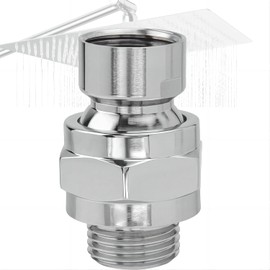 Treki Shower Head Swivel Ball Adapter, Shower Ball Joint Shower Swivel Ball Adapter Adjustable Shower Arm Extension Connector (Easy to Install)