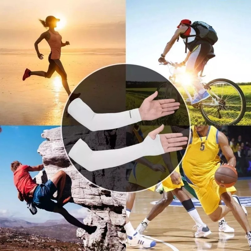 Veraly Mangas Protectoras Uv Licra Protector Sol Deportes 6 Pz