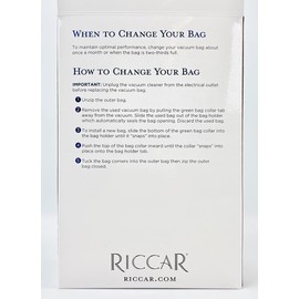RICCAR SUPERLITE HEPA VACUUM BAGS, RLH-6