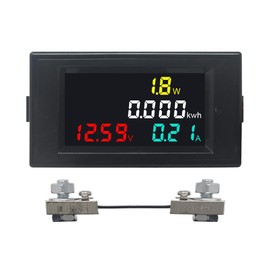 KETOTEK Voltmeter Ammeter Wattage Meter DC 14-600V 100A with 100A Shunt Digital Electricity Meter Volt Ampere Current Voltage Meter LCD Energy Meter Voltage Meter Power Meter
