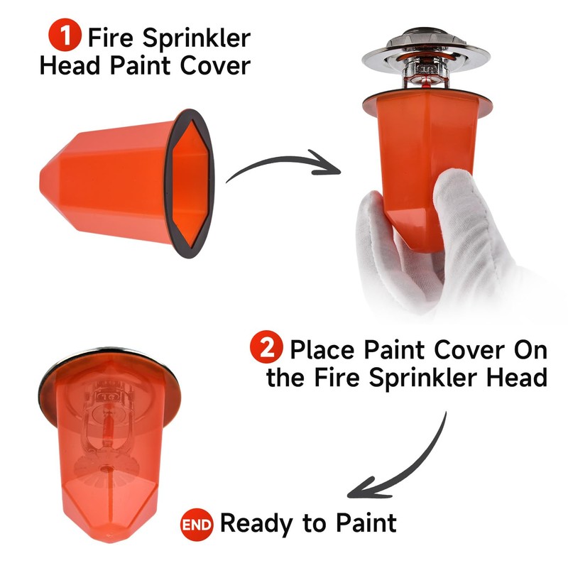 OROILUPU 30 Pcs Fire Sprinkler Covers with Magnet Fire Sprinkler
