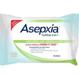 Asepxia Toallitas Limpiadoras Anti-imperfecciones Con Aloe