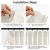 MIULEE Pinch Pleated Natural Linen Curtains 84 Inches Long 2