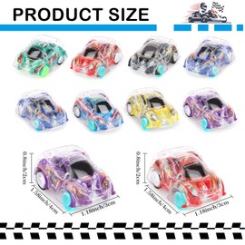 Hooqict 36 Pcs Mini Pull Back Car for Boys 4-8 Years Old Race Car Party Favors Bulk Kids Car Set for Classroom Prizes, Treasure Box Toys, Goodie Bag Stuffers and Pinata Fillers