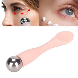 Eye Cream Spatula Roller Pink Eye Cream Applicator Stick Reduce Puffiness Reduce Dark Circles Ergonomic for Face Massage