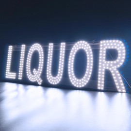 LED LOTTERY Sign for Business,30"x10" LOTTO Grocery Shop Store Sign with Remote Control & Hanging Installation Bright Led for Window Wall Door