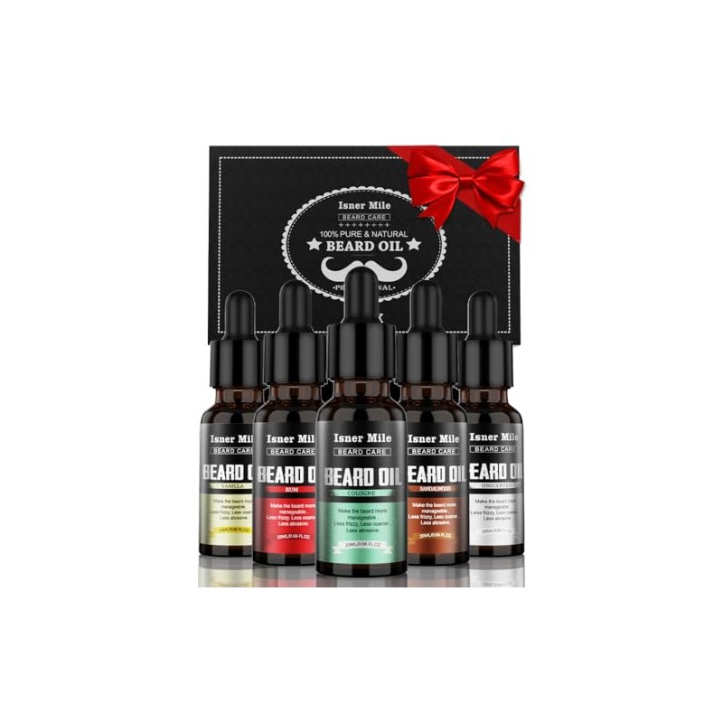 Beard Oil Set Soften, Smooth, Nourish, Strengthen, Birthday Gifts for