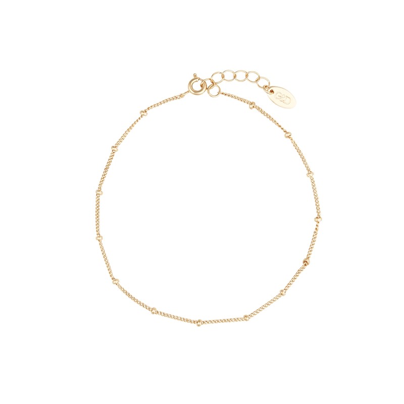 Gold&Deer 14KGP point line bracelet yellow gold / 골드앤디어 14KGP