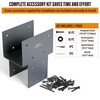 Wocepu 2 Pack Heavy Duty 6x6 (Actual 5.5"x5.5") Stainless Steel
