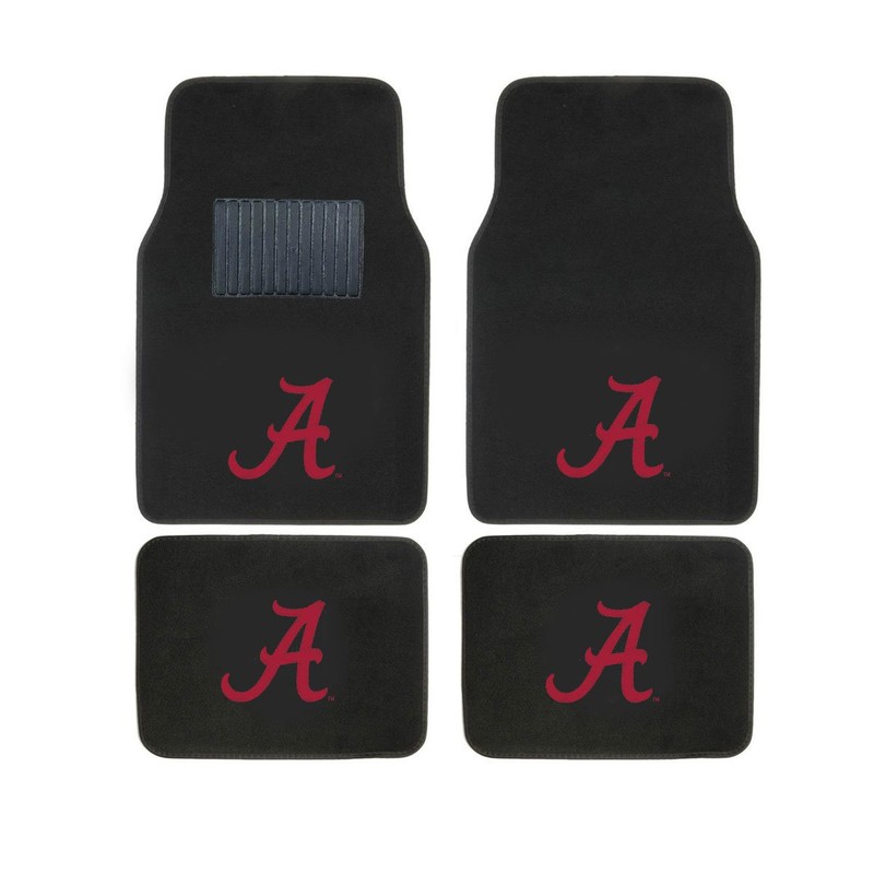 Alabama Crimson Tide 4 Pc Carpet Floor Mats
