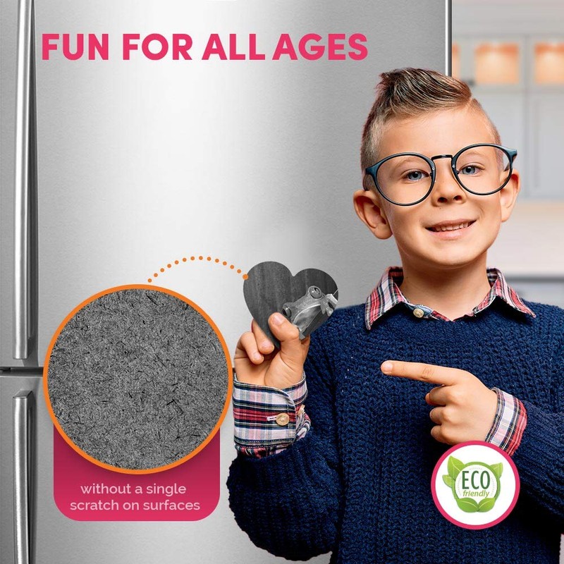 1 x Heart MDF Magnets - Frog Nature Frogs 39477