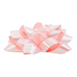 Berwick Offray 6'' Diameter Large Christmas Bow, Iridescent Pink
