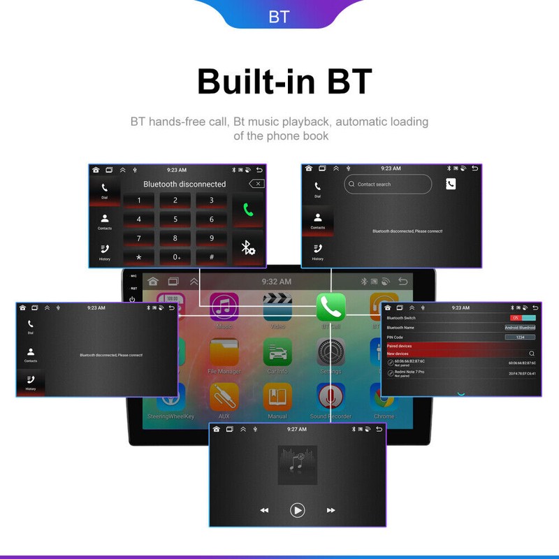 LeeKooLuu 4G+64GB For 2005-2010 Ford Explorer Carplay Car Stereo Radio