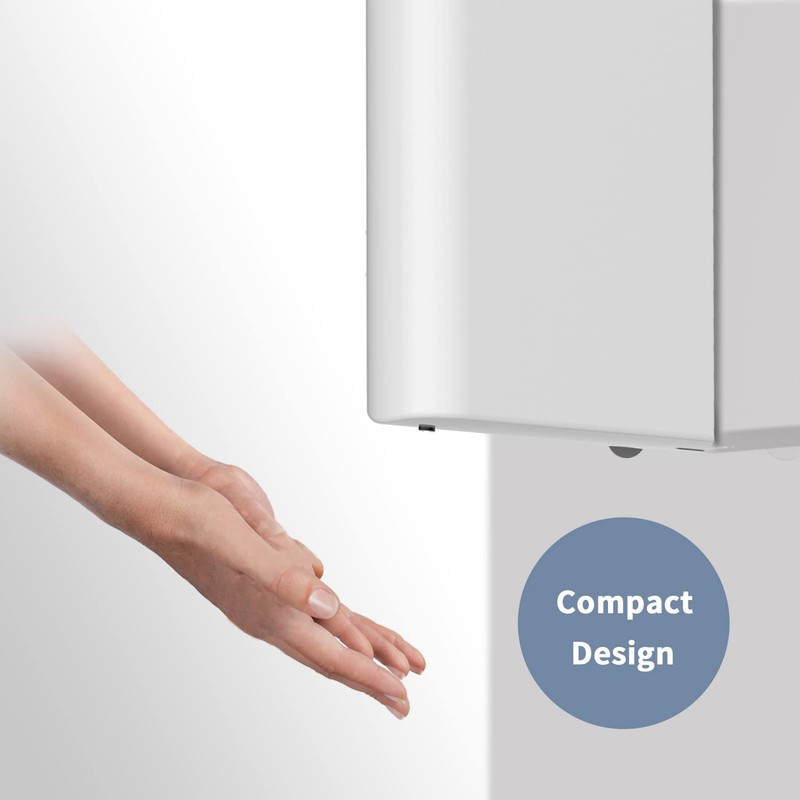 AIKE Air Wiper Compact Hand Dryer 110V 1400W White (with