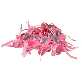RBN 12 PCS Elephant Pacifier Necklaces Baby Shower Games Favors Prizes Girl Boys Decor (Pink), 1 Count (Pack of 12)