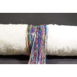 Fairy Hair Tinsel Extensions (Holographic multicolored)