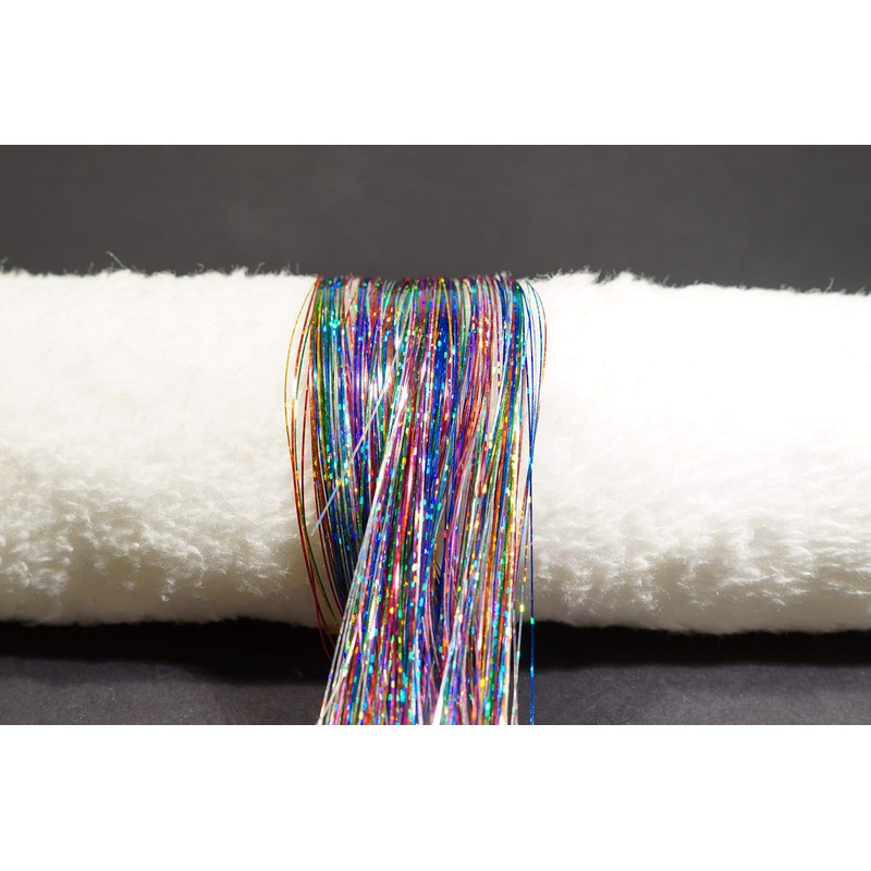 Fairy Hair Tinsel Extensions (Holographic multicolored)