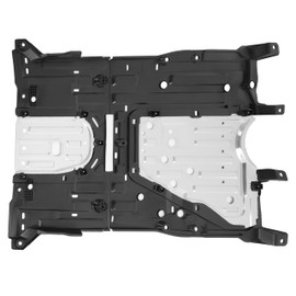 ECOTRIC Engine Splash Shield Plate Compatible with 2013-2015 Honda Civic Replacement for 74110TR3A20 Rear Lower Silvery Aluminium Engine Case Undercar Shield Guard