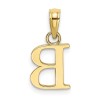 Unbranded 10k Yellow Gold Polished B Block Initial Pendant