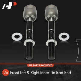 A-Premium 2 x Front Inner Tie Rod Ends, Compatible with Toyota Land Cruiser 1998-2003 & Lexus LX470 1998-2002