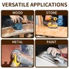 Pack of 100 Sandpaper 125 mm Velcro, 1000 Grit 8