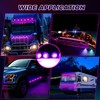 50 Pcs Trailer Side Marker 3/4 Round Led Light 12v