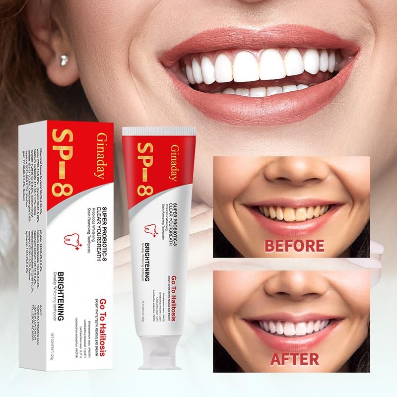1Pcs SP8 Toothpaste,SP-8 Probiotic Whitening Toothpaste - Enhanced Formula with